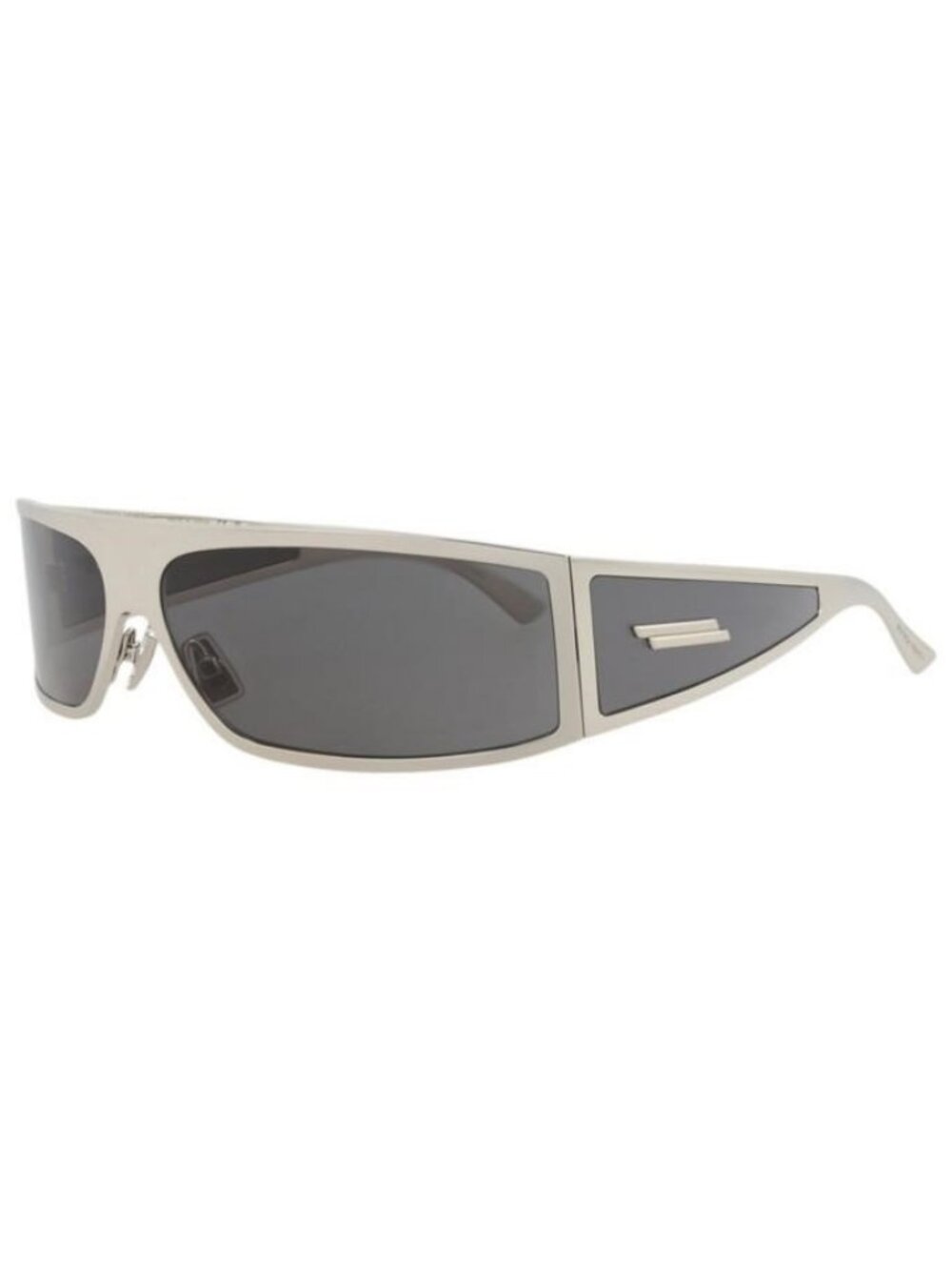 New Bottega Veneta Unisex Shield/Wrap Silver Silver Grey Fashion Designer Sungla
